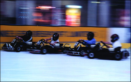 ice karting _on bristol ice rink